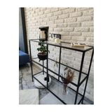Home Monte Dresuar Kahve Köşesi Modern Konsol 100 cm Şeffaf Cam