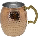 Home Mutfak Bakır Fıçı Tipi Kupa Bardak 500ML