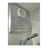 Home Parlak Krom Banyo Menfezi Fanlı Alumınyum 40X40 Cm Q125 Fan 145 M3
