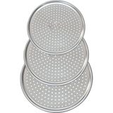 Home Paslanmaz Çelik Pizza Tepsisi,delikli Lahmacun ve Pizza Tavası,fırın Tepisisi (32 Cm)
