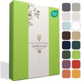 Home Premium Lastikli Çarşaf %100 Pamuk Tek Kişilik / Çift Kişilik Özel Penye Oeko-tex Lime / Yeşil