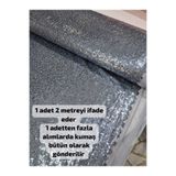 Home Pul payet Kumaş 3 mm Giyimlik, Şalvar, Masa örtüsü, kırlent, vb. işlemler için uygundur ( Gri 200 x 140 )