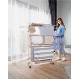 Home S3 Premium 3 Katlı Çamaşırlık Made in Korea Tam Katlanır Tekerlekli Çamaşır Kurutmalık