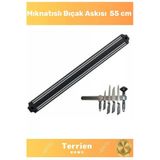 Home Serisi Mutfak Mıknatıslı Duvar Metal Eşya Ve Bıçak Askısı 55 Cm Şık Güçlü Pratik Dekoratif