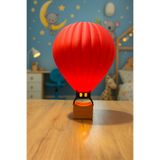 Home Şık ve Modern Sıcak Hava Balonu Şeklinde Lamba - Dekoratif Aydınlatma - Kırmızı- Kapadokya Balonu-3D