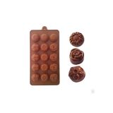 Home Silikon mini çikolata kalıbı desenli şekilli eğlenceli çikolata kalıpları. Çiçek desenli