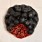 Home Siyah Seramik Duvar Tablosu, Modern Tasarım, 8 x 18 cm, Anneler Günü Hediyesi