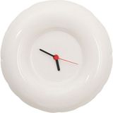 Home Stüdyo Holly Bone Gloss Beyaz Seramik Duvar Saati - Standart
