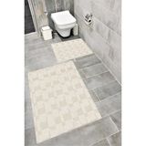 Home Su Emici Yumuşak Kaymaz Taban Sünger Dolgulu Pamuksu Doku Yıkanabilir Dekoratif Banyo Paspası 1363
