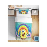 Home Sünger Bob 3d Dijital Baskılı Tek Kişilik Çocuk Çarşafsız Nevresim Takımı