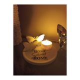 Home Sunumluk 2 li Kelebek ve Mumluk 5 li Set SUNUMLUK 15CMLed Mum Dahildir Yılbaşı Sevgililer Günü