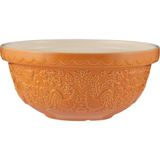 Home To Roost Karıştırma Kasesi / Kabartmalı Tavuk ve Horoz Tasarımlı 24CM Toprak Kap / Hamur, - Çok Renkli