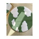 Home Tufting Yeşil Bulut Motifli Peluş Kilim/Halı/ Paspas