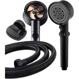 Home Turbo Pervaneli 5 Fonksiyonlu Duş Başlığı Duş Hortumu 150 cm Mafsal Set