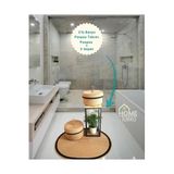 Home Turko 3'lü Takım Jüt, Hasır, Banyo Paspası, Banyo Sepeti, Mutfak Paspası, Düzenleyici, Jüt Sepet 75 x 100 HASIR-SİYAH