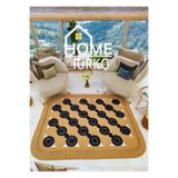 Home Turko Bohem Tasarım Jüt Moderin Desenli Çift Taraflı Kare-Dikdörtken Hasır Kilim Halı Paspas Ev Eşyası 100 x 160 HASIR-SİYAH