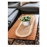 Home Turko Doğal, Naturel, Jüt, Hasır, Amerikan Servis, Runner, Sehpa Runneri, Masa Runneri, Servis Takımı Hasır-Bej