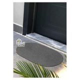 Home Turko Hasır, Jüt Desenli Modern Iç Ve Dış Kapı Önü Paspası, Balkon Paspası, Banyo Paspası/Hediyelik. Antrasit 60 x 90