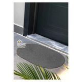 Home Turko Hasır, Jüt Desenli Modern Iç Ve Dış Kapı Önü Paspası, Balkon Paspası, Banyo Paspası/Hediyelik. Antrasit 80 x 200