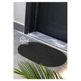 Home Turko Hasır, Jüt Desenli Modern Iç Ve Dış Kapı Önü Paspası, Balkon Paspası, Banyo Paspası/Hediyelik. siyah 60 x 120