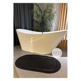 Home Turko Jüt, Banyo Paspası, Mutfak, Yolluk Halı Kilim, Jüt kilim, Bohem Paspas, İskandinav Halı, Hediyelik, 60 x 100 Siyah, Paspas-B4.60x100