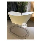 Home Turko Jüt, Banyo Paspası, Mutfak, Yolluk Halı Kilim, Jüt kilim, Bohem Paspas, İskandinav Halı, Hediyelik, 80 x 150 Gri