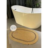 Home Turko Jüt, Banyo Paspası, Mutfak, Yolluk Halı Kilim, Jüt Kilim, Bohem Paspas, Iskandinav Halı, Hediyelik, - Krem - Kahverengi - 80 x 200 cm