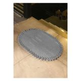 Home Turko Jüt, Desenli Kapı Önü, Paspas, Banyo Paspası, Balkon Paspası/Hediyelik, Ev Eşyası. Gri 100 x 150