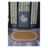 Home Turko Jüt, Desenli Kapı Önü, Paspas, Banyo Paspası, Balkon Paspası/Hediyelik, Ev Eşyası. jüt-kırçılşerit 40 x 70
