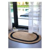 Home Turko Jüt, Desenli Kapı Önü, Paspas, Banyo Paspası, Balkon Paspası/Hediyelik, Ev Eşyası. JÜT-SİYAH 60 x 120