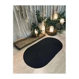 Home Turko Jüt, Halı, kilim, Paspas, Yolluk, Balkon Halısı, Kolidor Halısı, Çeyizlik Ev Eşyası, Banyo Paspası 120 x 180 Siyah