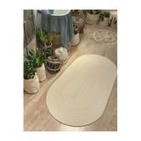 Home Turko Jüt, Halı, kilim, Paspas, Yolluk, Balkon Halısı, Kolidor Halısı, Çeyizlik Ev Eşyası, Banyo Paspası 60 x 120 Bej