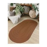 Home Turko Jüt, Halı, kilim, Paspas, Yolluk, Balkon Halısı, Kolidor Halısı, Çeyizlik Ev Eşyası, Banyo Paspası 60 x 120 Kahverengi