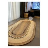Home Turko Jüt, Hasır, Kilim, Paspas, Yolluk, Jüt Halı, Jüt Paspas, Dekoratif Kilim, Bohem Tarzı Kilim, Kilim 80 x 100 Hasır-Bej