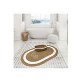 Home Turko Jüt, Hasır, Paspas, Banyo Paspası, Banyo Paspas Takımı Banyo Sepeti, Düzenleyici Banyo Paspası 80 x 120 HASIR-BEYAZ