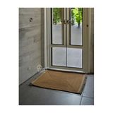 Home Turko Jüt Kare Paspas Saçaklı Paspas, Banyo Paspası, Kapı Önü Paspas, Hediyelik Ev Eşyası Hasır 40 x 70