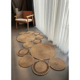 Home Turko Jüt, Kilim, Paspas, Bohem, Halı , Banyo Paspası, Kilim, Halı, Oturma Odası Halısı, Balkon Paspası - Kahverengi - 80 x 180 cm
