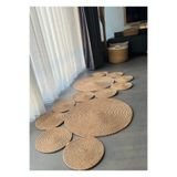 Home Turko Jüt Kilim, Paspas, Mutfak Halısı, Banyo Paspası, Kilim, Halı, Oturma Odası Halısı, Balkon Paspası 80 x 200 Hasır Düz