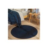Home Turko Jüt Paspas, Kilim, Halı, Kapı Önü Paspas, Yuvarlak Paspas, Mutfak Paspası, Banyo Paspası, Hediyelik 80 x 80 Siyah-Jüt