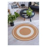 Home Turko Jüt Paspas, Kilim, Halı, Kapı Önü Paspas, Yuvarlak Paspas, Mutfak Paspası, Banyo Paspası, Hediyelik 90 x 90 JÜTBEJ ŞERİT