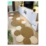 Home Turko Jüt, Paspas, Kilim, Yolluk, Halı, Banyo, Mutfak, Oturma Odası, Balkon, Yatak Odası, Paspası, Halısı 80 x 200 Hasır-Krem