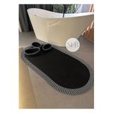 Home Turko Jüt, Sepetli Banyo, Mutfak, Balkon Paspas takımı, Mutfak Halısı, Banyo Paspası, Yıkanabilir Paspas 100 x 150 üçlü Sepetli