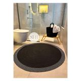 Home Turko Jüt, Sepetli Banyo, Mutfak, Balkon Paspas takımı, Mutfak Halısı, Banyo Paspası, Yıkanabilir Paspas 120 x 120 Büyük Sepetli
