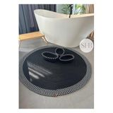 Home Turko Jüt, Sepetli Banyo, Mutfak, Balkon Paspas takımı, Mutfak Halısı, Banyo Paspası, Yıkanabilir Paspas 80 x 80 Üçlü Sepetli