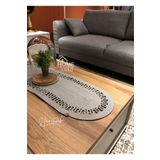 Home Turko Moderin Doğal Jüt, Desenli, Gri, Amerikan Servis, Masa, Sehpa Örtüsü Runner. 35x100 Gri