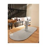 Home Turko Moderin Doğal Jüt, Desenli, Hasır, Amerikan Servis, Masa, Sehpa Örtüsü Runner. 35x100 Gri