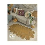 Home Turko Moderin Hasır, Jüt Desenli, Naturel - Jüt Dekoratif Kilim, Paspas, Banyo Paspası, Balkon Paspası 50 x 80 jüt