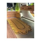 Home Turko Moderin Hasır, Jüt Desenli, Naturel - Jüt Dekoratif Kilim, Paspas, Banyo Paspası, Balkon Paspası 80 x 150 Hasır