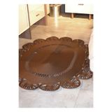Home Turko Moderin Hasır, Jüt Desenli, Naturel - Jüt Dekoratif Kilim, Paspas, Banyo Paspası, Balkon Paspası 80 x 150 Kahverengi