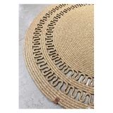 Home Turko Moderin, Hasır, Jüt Desenli, Naturel, Jüt Dekoratif, Kilim, Salon,mutfak Halısı Hediyelik, Ev Eşyası 150 x 150 Hasır, NAYLA-B1-150X150